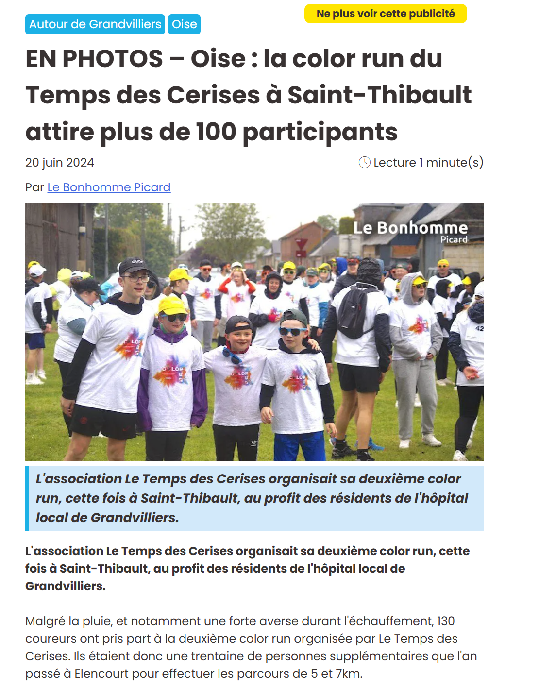 La Color Run illumine Saint-Thibault — photo 1